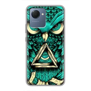 Чохол з пташками на Realme NARZO 50i Prime (VPrint) (Сова з оком)