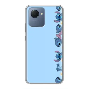 Чохол з принтом Стіч на Realme NARZO 50i Prime (Стіч фон)