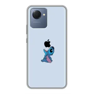 Чохол з принтом Стіч на Realme NARZO 50i Prime (Stitch apple)