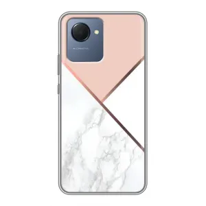 Мраморний чехол на Realme NARZO 50i Prime (VPrint) (Тройний мрамор)