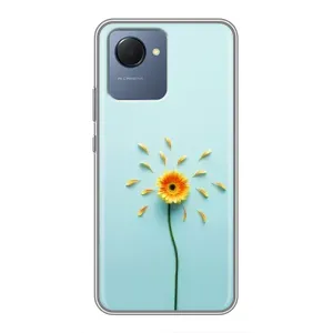 Чохли з квітами для Realme NARZO 50i Prime (VPrint) (Жовта квітка)