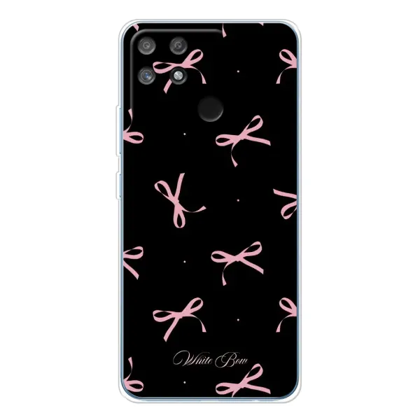 Чехол с принтом «Банты на черном» для Realme NARZO 80 Lite 4G