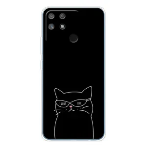 Чохол з малюнком кіт на Realme NARZO 80 Lite 4G (Байдужий кіт)