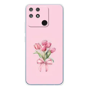 Чехол с розовым рисунком для Realme NARZO 80 Lite 4G (Букет цветов)