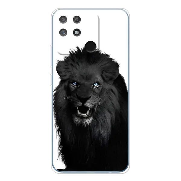 Чехол с принтом «Черный ЛЕВ» для Realme NARZO 80 Lite 4G Чехол с принтом «Черный ЛЕВ» для Realme NARZO 80 Lite 4G