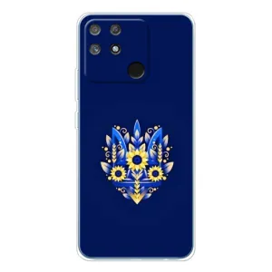 Чехлы для Realme NARZO 80 Lite 4G  Укр. Символика (AlphaPrint) (Цветочный Герб)