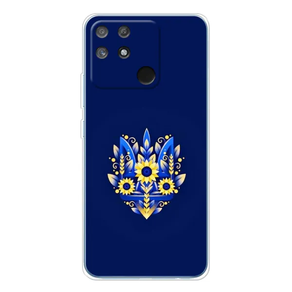 Чехол с принтом «Цветочный Герб» для Realme NARZO 80 Lite 4G