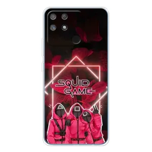 Чехол Гра в кальмара для Realme NARZO 80 Lite 4G (Охранники Игра кальмара)
