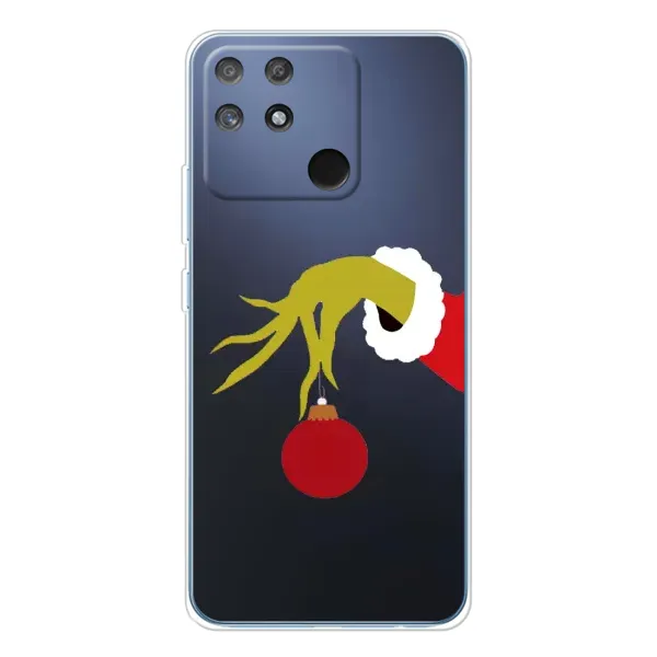 Чехол с принтом «Гринч с игрушкой» для Realme NARZO 80 Lite 4G