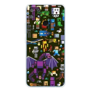 Чехол Майнкрафт на Realme NARZO 80 Lite 4G (AlphaPrint) Minecraft (Коллаж Майнкрафт)