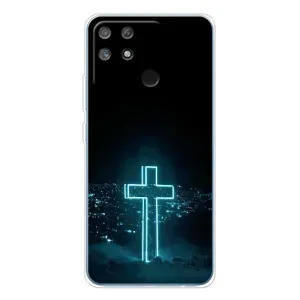Християнські Чохли для Realme NARZO 80 Lite 4G (AlphaPrint) (Хрест і місто)
