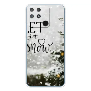 Новогодние, Праздничные Чехлы для Realme NARZO 80 Lite 4G - 2024 год (Let it snow)