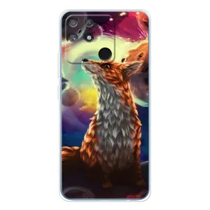 Чехлы с картинкой Лисички для Realme NARZO 80 Lite 4G (VPrint) (Лисица в космосе)