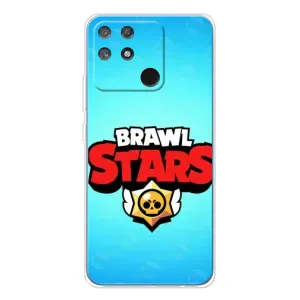 Чехлы Brawl Stars для Realme NARZO 80 Lite 4G (AlphaPrint) (Лого Бравл Старс)