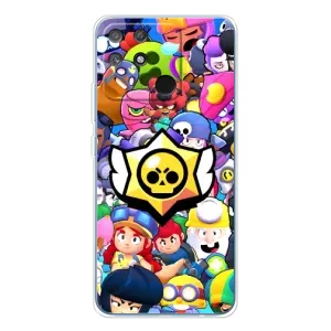 Чехол для Realme NARZO 80 Lite 4G Бравл Старс (VPrint) (Лого Brawl Stars)