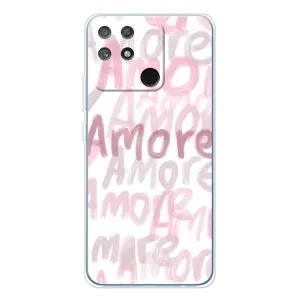 Чехол с розовым рисунком для Realme NARZO 80 Lite 4G (Аморе любовь)