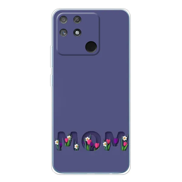 Чехол с принтом «Мама в цветах» для Realme NARZO 80 Lite 4G