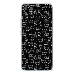 Чехол с принтом для Realme NARZO 80 Lite 4G (AlphaPrint) Модные коты (Меленькие котики)