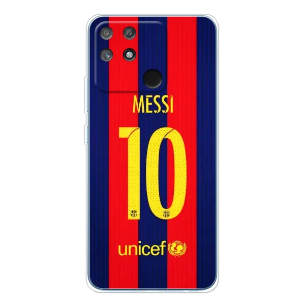 Чехол с принтом «Messi Barca 10» для Realme NARZO 80 Lite 4G Чехол с принтом «Messi Barca 10» для Realme NARZO 80 Lite 4G