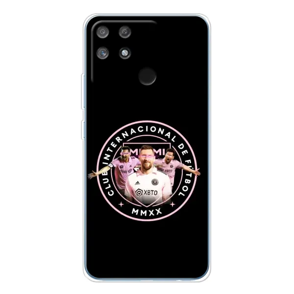 Чехол с принтом «Месси в лого» для Realme NARZO 80 Lite 4G