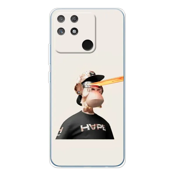 Чехол с принтом «обезьяна NFT в очках» для Realme NARZO 80 Lite 4G Чехол с принтом «обезьяна NFT в очках» для Realme NARZO 80 Lite 4G