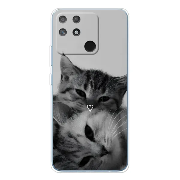 Чохол з принтом «Пара котів» для Realme NARZO 80 Lite 4G Чохол з принтом «Пара котів» для Realme NARZO 80 Lite 4G