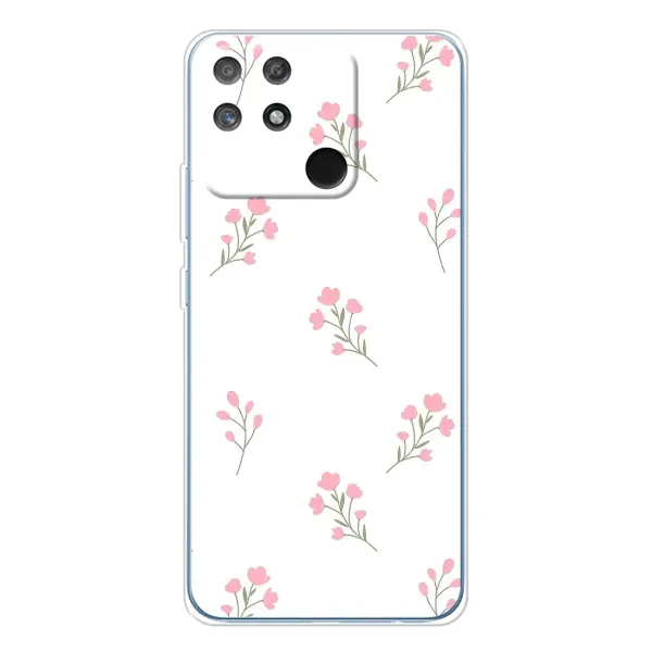 Чехол с принтом «Розовые цветы» для Realme NARZO 80 Lite 4G