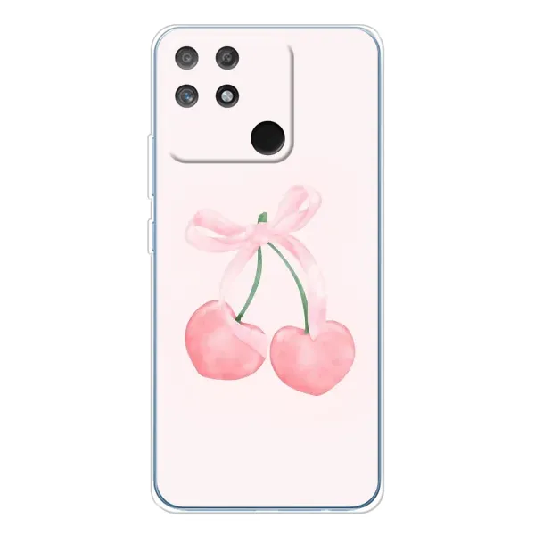 Чехол с принтом «Розовые вишни» для Realme NARZO 80 Lite 4G