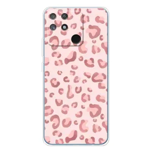 Чехол с розовым рисунком для Realme NARZO 80 Lite 4G (Розовый леопард)