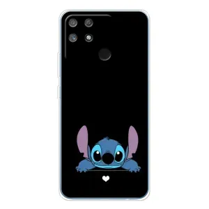 Чехол с принтом Стич на Realme NARZO 80 Lite 4G (Стич на черном)