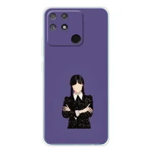 Чехлы Венсдей на Realme NARZO 80 Lite 4G Уэнсдей (AlphaPrint) (Уэнздей в черном)