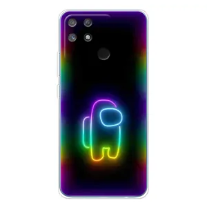 Чехол Амонг Ас для Realme NARZO 80 Lite 4G (AlphaPrint) (Яркий скин)
