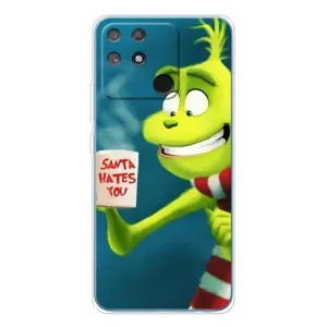 Рождественские Чехлы для Realme NARZO 80 Lite 4G (VPrint) (Зеленый Гринч)