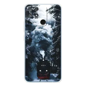 Новогодние, Праздничные Чехлы для Realme NARZO 80 Lite 4G - 2024 год (Зимний поезд)
