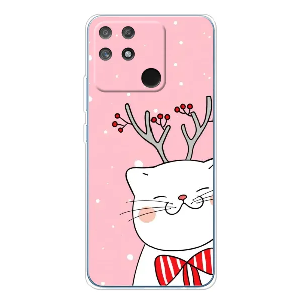 Чехол с принтом «Зимний кот» для Realme NARZO 80 Lite 4G