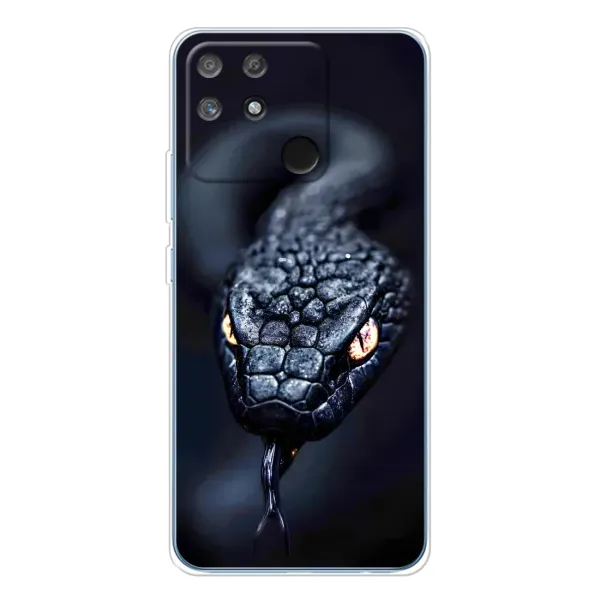 Чохол з принтом «Чорна змія» для Realme NARZO 80 Lite 4G