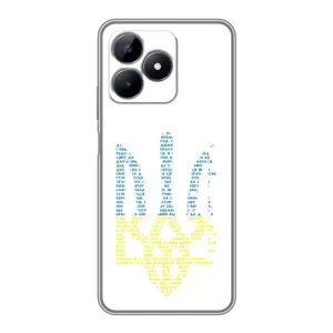 Чохли для Realme Note 50 Укр. Символіка (AlphaPrint) (Герб з букв)
