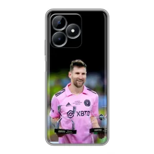 Чехлы для Реалми Ноут 50 - Лео Месси Маями (Кубки Месси)