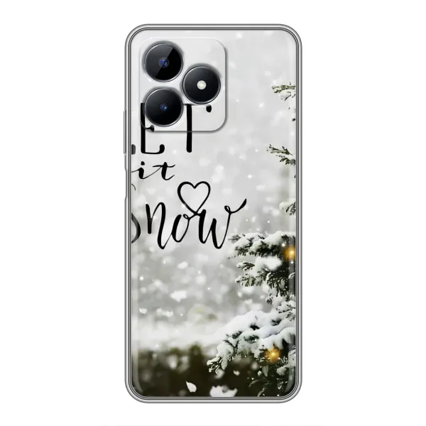 Чохол з принтом «Let it snow» для Realme Note 50 Чохол з принтом «Let it snow» для Realme Note 50