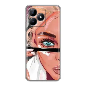 Чехол с печатью для Realme Note 50 - (Мода) (AlphaPrint) (Макияж)