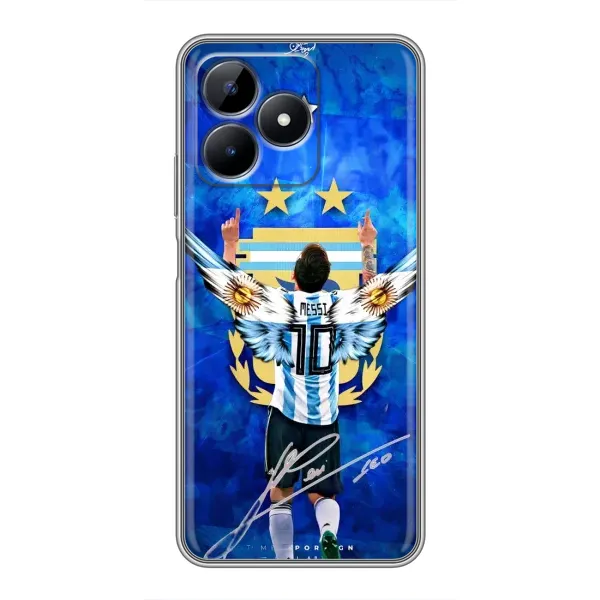Чохол з принтом «Мессі Аргентина» для Realme Note 50 Чохол з принтом «Мессі Аргентина» для Realme Note 50
