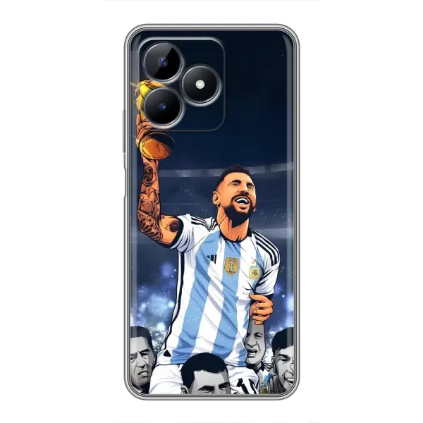 Чохол з принтом «Мессі з кубком» для Realme Note 50 Чохол з принтом «Мессі з кубком» для Realme Note 50
