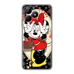 Чехол Disney Mouse Realme Note 50 (PREMIUMPrint) (Минни peace)