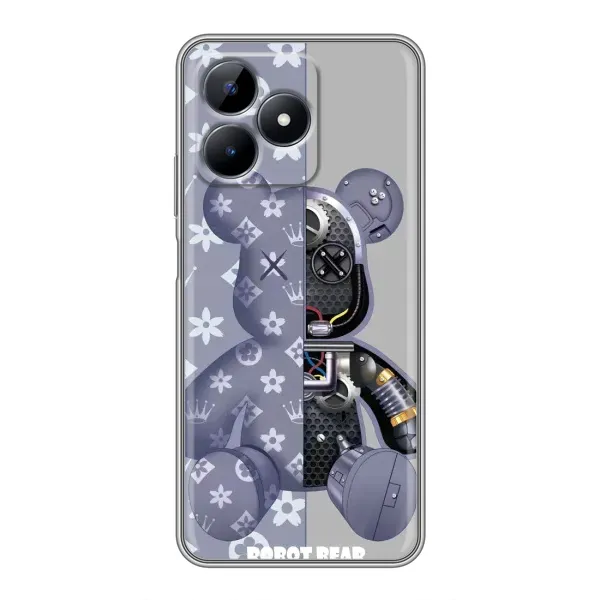 Чехол с принтом «Робот Мишка» для Realme Note 50 Чехол с принтом «Робот Мишка» для Realme Note 50