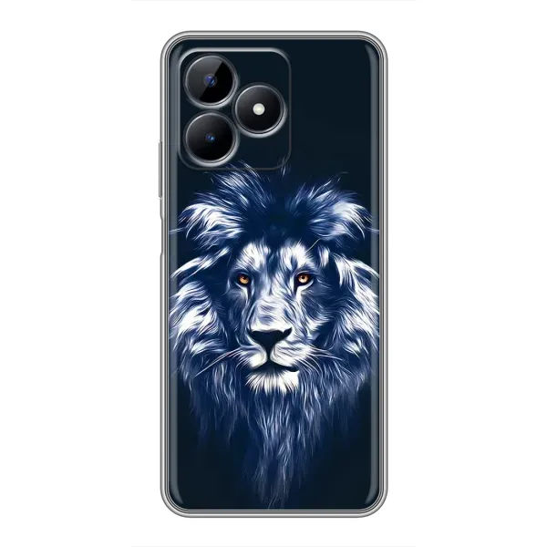 Чохол з принтом «Синій Лев» для Realme Note 50 Чохол з принтом «Синій Лев» для Realme Note 50