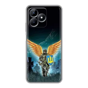 Чехлы с картинкой ЗСУ для Realme Note 50 (AlphaPrint) (Солдат ЗСУ)