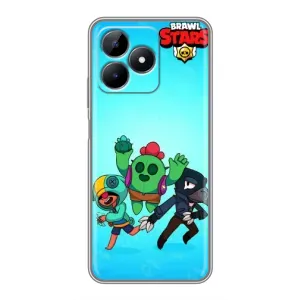 Чехлы Brawl Stars для Realme Note 50 (AlphaPrint) (Тріо героїв)