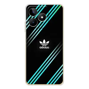 Чохли Адидас для Realme Note 60 (AlphaPrint) (Адідас з полосами)