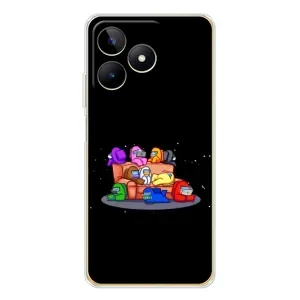 Чехол Амонг Ас для Realme Note 60 (AlphaPrint) (Амонг-ас)