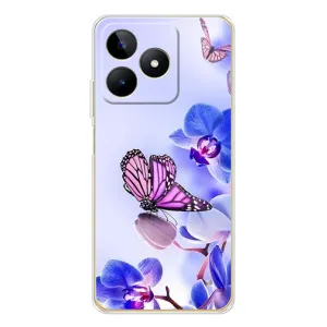 Чохли з квітами для Realme Note 60 (VPrint) (Метелик на квітах)